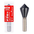 Cobalt Single End Countersink Drill Bits Set, TiAlN Coated 90 Degree Heavy Duty M35 Countersink Chamfer Tool for Metal, Stainless Steel, Copper, Wood, Fiberboard, 15-20MM