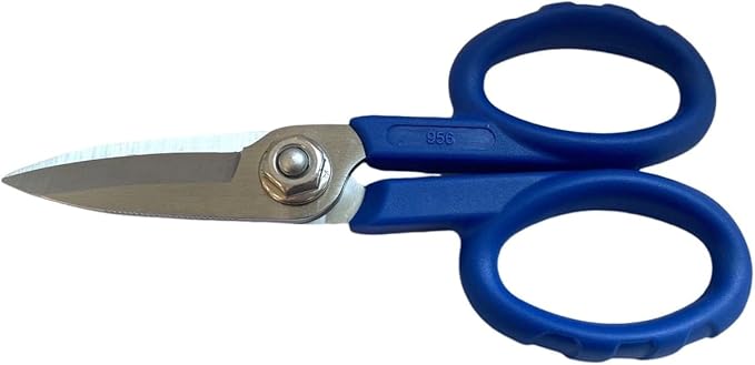 Elfcam® - 10 Pack Kevlar Fiber Optic Scissors, Super Multi Scissors Carbon Alloy Steel, Serrated Blade, Made by Nusharp, Set of 10