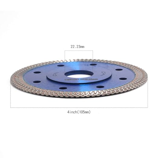 Super Thin Diamond Tile Blade Porcelain Saw Blade for Cutting Porcelain Tile Granite Marbles (4"-2pc/Box)