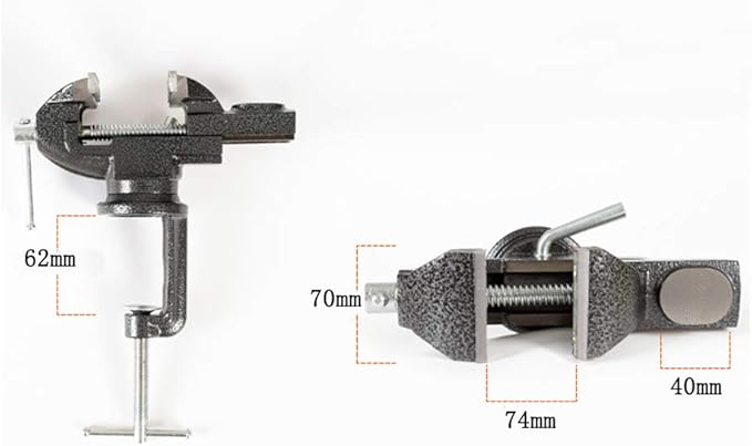 MYTEC Home Vise Clamp-On Vise, 3.0" black