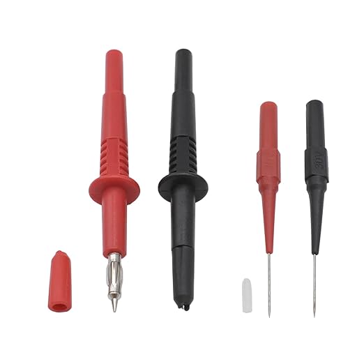 10Pcs Test Leads Kit, Double Insulated Test Lead Set with Alligator Clips and Needle Probefor Multimeter Electrical Testing