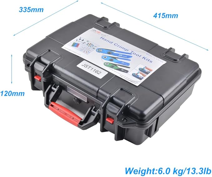 JRready Crimping Tool KIT JST1162-ASF1 M22520 1 01 crimper NEW ASF1 Adjustable solid contacts Crimper for Wire Range 12 to 26 AWG wire for Electrical connector and Wiring Systems repair Accessory