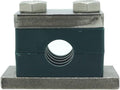 3/8" Tubeclo Heavy Series Group 3 Pipe Clamp, Polypropylene with Galv Plated Steel Hardware, Weld Mounting