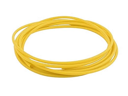 Kable Kontrol Heat Shrink Tubing - 1/4” Inch - 50' Ft Long, Yellow Polyolefin - 2:1 Industrial Shrink Tube & Cable Sleeve for Electrical Wire Insulation - Rated for 600 V