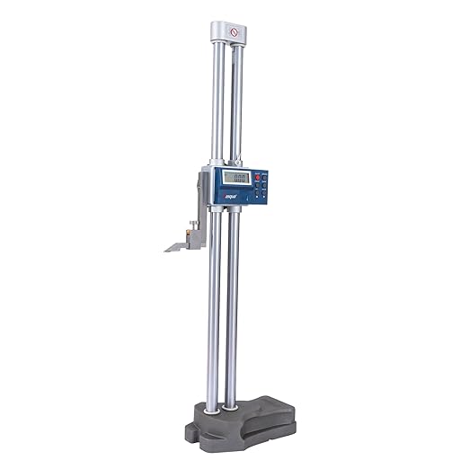 Dasqua 20"/500mm Double Beam Digital Height Gauge with Feed Wheel, Heavy Duty Cast Iron Base with Carbide-Tipped Scriber, Accuracy: ±0.0019"/0.05mm, Resolution 0.001"/0.01mm