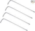 TOP-VIGOR 4Pcs 3/16" Ball End Hex Key Wrench, L Shaped Long Arm Allen Wrench for Household DIY, Professional Machine Repairing, CR-V