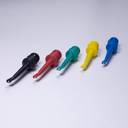 Test Hook Clip, Multimeter Test Lead Kit Hook Clip Probe Mini Grabber for Circuit Testing PCB IC