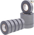 WOD ETC766 Professional Grade General Purpose Gray Electrical Tape UL/CSA Listed core. Vinyl Rubber Adhesive Electrical Tape: 3/4inch X 66ft. - Use at No More Than 600V & 176F (Pack of 10)