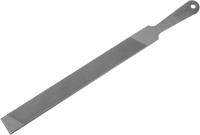 HARFINGTON Farmers Own Files 12 Inch High Carbon Steel Single Cut Flat Hand Rasp File for Deburring and Removing Material