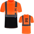 AYKRM Safety T Shirt Reflective High Visibility hi vis Long Sleeve T Shirt (XS-6XL)