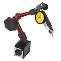 Dial Indicator with Flexible Strong Magnetic Stand Base Holder Adjustment with Lever Dial Test Indicator Gauge Exactness Scale and Installation Accessories 0-0.8mm Tester Gage Resolution 0.01mm