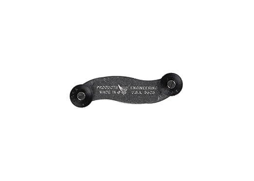 PEC Tools Screw Pitch Gage, 0.25-2.5 mm, 28 Blades/2 Groups, Clearly Marked Scales, Suitable for Various Applications, Made in USA