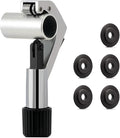 GOLDEAL Tube Cutter,Constant Swing Pipe Cutter Tool for Metal Pipe,1/4"-1-5/8",with 5 Spare Cutting Blades & Deburring Tool,Bike Front Fork/Seatpost/Seat Tube/Steerer Tube Cutter(Silver)