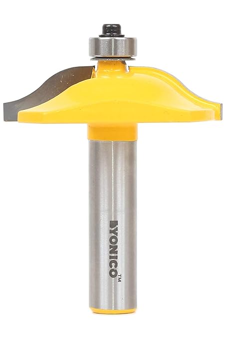 YONICO Raised Panel Cabinet Door Router Bits 2-1/4-Inch Diameter Ogee 1/2-Inch Shank 12132