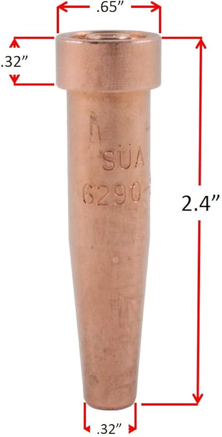SÜA - Heavy Duty Oxy-Fuel Torch Compatible with Harris with Check Valves + Cutting Tip + Welding Tip (Acetylene)