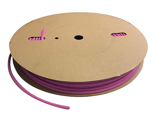 Kable Kontrol Heat Shrink Tubing - 1/4” Inch - 250' Ft Long, Purple Polyolefin - 2:1 Industrial Shrink Tube & Cable Sleeve for Electrical Wire Insulation - Rated for 600 V