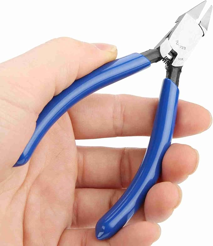 4" Mini Electrical Diagonal Pliers Cable Pliers High Hardness Wire Cable Snips Flush Cutter Snips Cutting Nippers Tools (1 PCS)