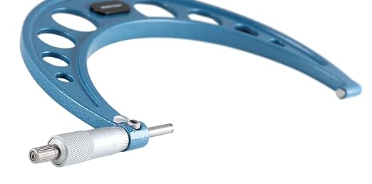 Accusize Industrial Tools 7-8'' Ultra-Precision Carbide Tipped M-Type Outside Micrometer, Resolution 0.0001'', Eg00-0008