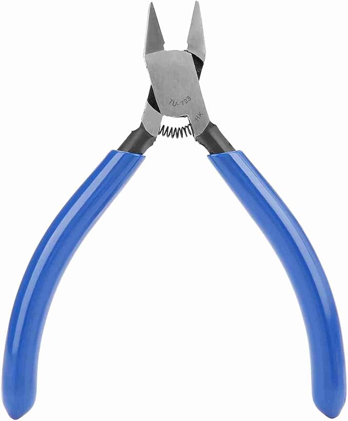 4" Mini Electrical Diagonal Pliers Cable Pliers High Hardness Wire Cable Snips Flush Cutter Snips Cutting Nippers Tools (1 PCS)