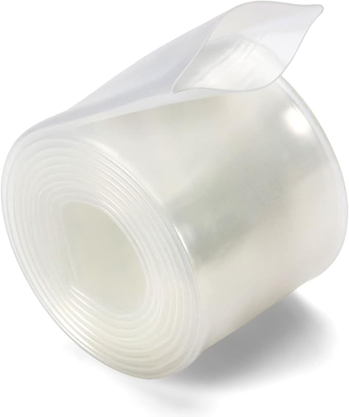 Chanzon 2:1 Ratio 3/8" (10mm) Heat Shrink Tubing 3.3Ft Roll (1M Total Length) Clear/Transparent Polyolefin Sleeving Wrap Shrinking 2 to 1 1pcs