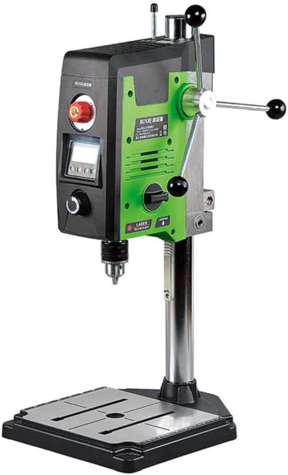 Bench Drill Stand 800W Brushed digital display Mini Electric Bench Drilling Machine Chuck 1.5-16mm 6-Speed Benchtop Drill Press, Spindle Speed: 200-2500r/min