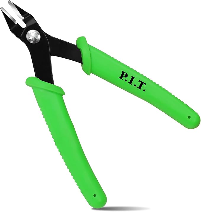 P.I.T. Small Wire Cutters, Diagonal Cutting Pliers, Precision Mini Flush Cut Pliers, Micro Cutter for Soft Copper Wire,Floral, Jewelry, Electronics, Model Craft,Heating Wire,3d Print,5''