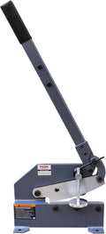 KAKA INDUSTRIAL Sheet Metal Cutter 8-Inch | 0.51 inch Round Bar Capacity | HS-8 Manual Plate Shear Bench-Mounted for Steel Plates and Bars
