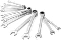 12pcs Ratchet Combination Wrench Set Metric And Standard, 90-Teeth, Metric 8mm-19mm