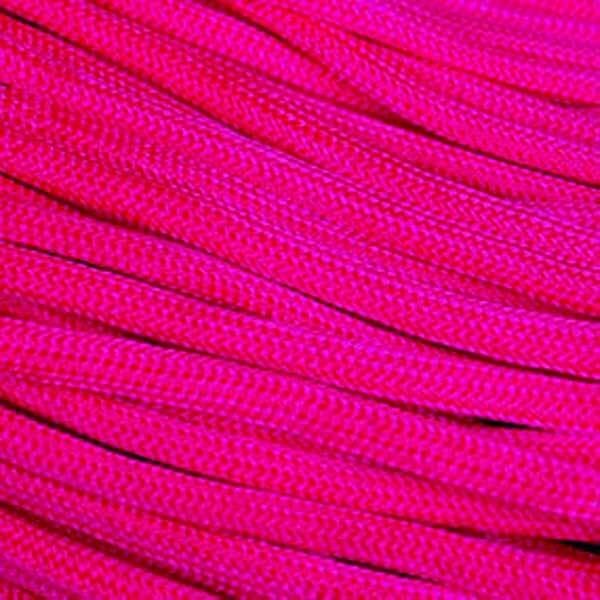 The Paracord Store | Type III 550 Paracord - 50 FT Hank, Neon Pink | Heavy Duty 7 Strand Tactical Paracord - USA Made Nylon Outdoor Parachute Cord for Camping, Fishing & More - Survival Cord