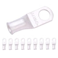 SELTERM 10pcs 4 AWG-5/16 Stud Tinned Copper Wire Lugs, Heavy Duty Battery Cable Ends,4 Guage Ring Terminals, UL Battery Lugs Marine Grade Copper Eyelets Electrical Battery Terminal Connectors