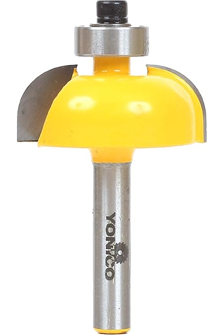 YONICO Router Bits Edge Forming Cove 3/8-Inch Radius 1/4-Inch Shank 13154q
