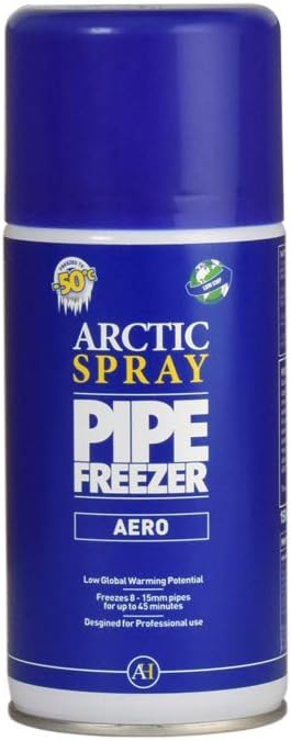 Arctic Hayes ZEK1 Aero Disposable Pipe Freezing Kit with 1 Freezing Jacket for Plumbing Installation, Repair & Maintenance. Freezes Plastic & Metal Pipes (8-15mm), Blue