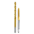 10-32 UNF Tap and #21 Drill Bit Kit, M2 HSS Drill and Tap Set, Combination of Drill and Tap Kit for Metal