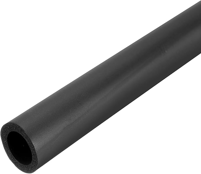 uxcell Pipe Insulation Tube Foam, 7/8" ID x 3/16" Thick x 1.64ft Foam Pipe Cover Non-Slip Hollow Tubing Guitar Air Conditioner Stand Fitness Equipment Handles, Black