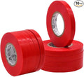 WOD ETC766 Professional Grade General Purpose Red Electrical Tape UL/CSA Listed core. Vinyl Rubber Adhesive Electrical Tape: 3/8 inch X 66 ft - Use at No More Than 600V & 176F (Pack of 10)