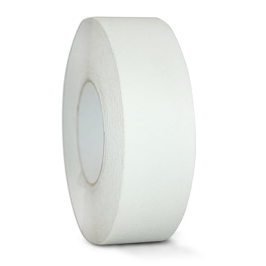 GGR Supplies T.R.U. NST-20C Semi Translucent/Transparent Non-Skid Tape 3 in. Wide x 60 ft. Length Safety Way 60 Grit Anti Slip Traction Tape 32 Mil No Slip