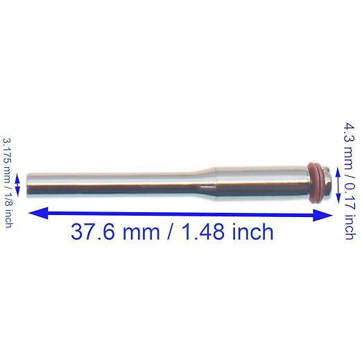 20 PCS Shank Mandrel 1/8 Inch Cut Off Wheel Screw Mandrel Shank Holder Metal Rotary Tool Accessories Suitable for Most Diamond Cutting Wheel