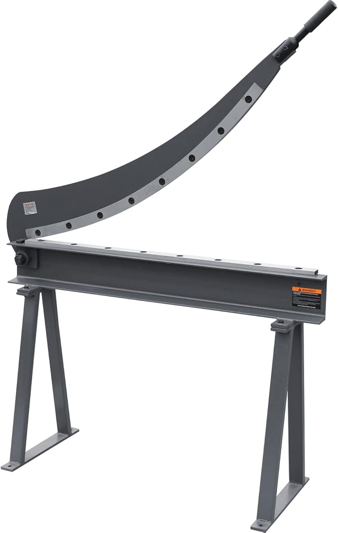 KAKA INDUSTRIAL Guillotine Metal Shear, 39-Inch Cutting Capacity, 16 Gauge HS-40 Sheet Metal Cutter with Stand for Industrial Fabrication