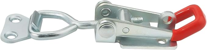 4 Pcs Heavy Duty Toggle Clamp Latch 4002 Adjustable Latch Hardware, 551Lbs Holding Capacity, Quick Release Pull Latch Clamp for Box Case Trunk, Industrial EquiIpment, Smoker Door and More (4.9inch)