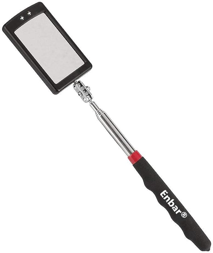 Telescopic Inspection Mirror.Diabetic Mirror for feet.360 Rotating lamp Inspection Mirror, Mechanics Mirror, Inspection Mirror, car Inspection Mirror .Mechanics Mirror on a Stick