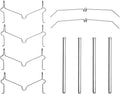 Dynamic Friction Company Front Disc Brake Hardware Kit 340-76074| Fits 2010-2023 Lexus GX460; 2010-2024 Toyota 4Runner; 2010-2021 Toyota Land Cruiser