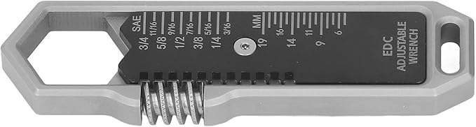 Adjustable Mini Wrench, Adjustable Size 9‑16mm Wrench Spanner Alloy Steel Metal Small Wrench for Woodworking Garage