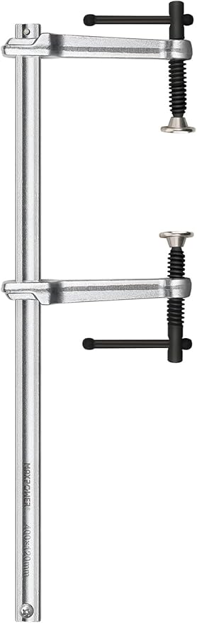 MAXPOWER Multifunctional F Clamp,15 3/4" Double Force Welding Bar Clamp - Max Clamping Force 1200 LBS, Metal Clamp for Welding, Metalworking, Woodworking