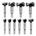 10PCS Forstner Drill Bit,Carbide Tipped Forstner Bit for Hard Wood, Wood Drilling Hole Saw Set Woodworking Hinge Cutter Tool Kits for Wood Plastic Plywood