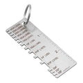 Wire/Metal Sheet Thickness Gauge Stainless Steel Welding Gage Plated Size Inspection Tool Wire Metal Sizes Thickness Gauge