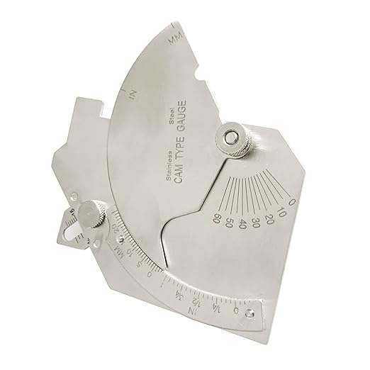 3pcs/Set MG-11 Cam Type Weld Gauge Metric & Inch + V-WAC Gage Biting Edge Stainless Steel Welding Gauge + MG-8 Bridge Cam Gage Welding Gauge