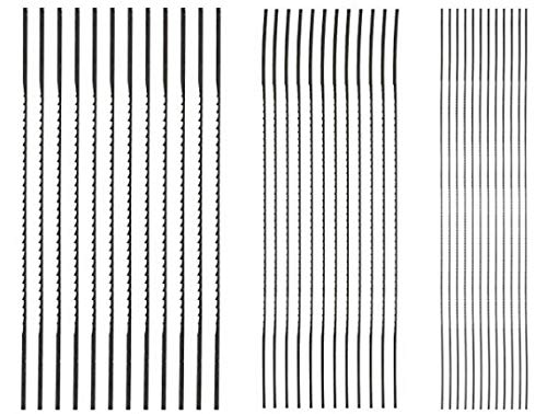 Scroll Saw Blades 10, 14, 21, 24 TPI - Fits SKIL SKL-80182 - Pinned Woodworking Sawblades (Pack of 24, 6 per TPI)