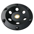 5" PCD Grinding Wheel for Epoxy, Glue, Mastic and Paint, 6 PCD Segments, 7/8"-5/8" Non-Threaded Arbor