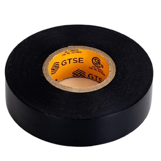 GTSE Black Electrical Tape, 50 Rolls Bulk Carton – Waterproof, Industrial Grade Vinyl, 3/4 in x 66ft– Strong Self-Adhesive PVC Electric Tape for Wire Insulation, 7 Mil, 600V – UL/CSA Listed