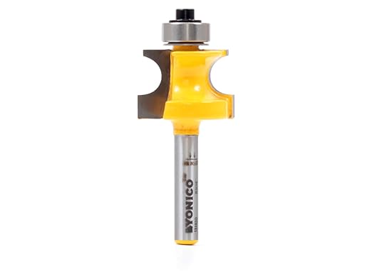 YONICO Bullnose Beading Router Bits 3/8-Inch Bead 1/4-Inch Shank 13192q